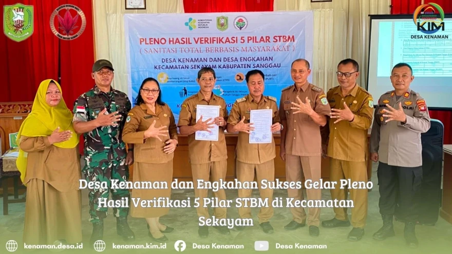 Desa Kenaman dan Engkahan Sukses Gelar Pleno Hasil Verifikasi 5 Pilar STBM di Kecamatan Sekayam